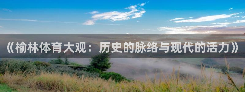 意昂代理注册官网入口：《榆林体育大观：历史的脉络与现代的活力》