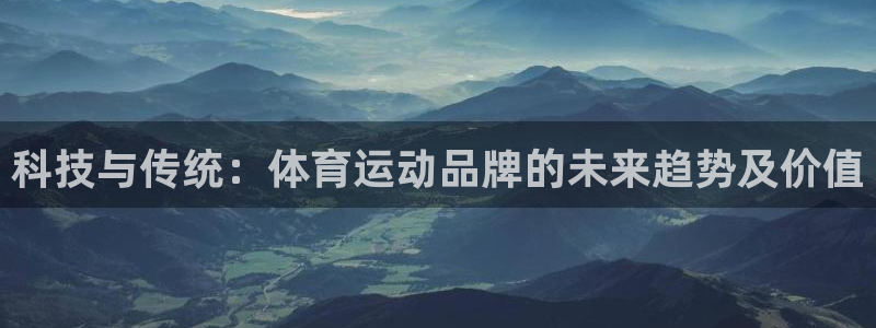意昂2体育平台登录入口：科技与传统：体育运动品牌的未来趋势及价值